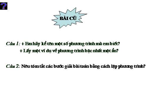 Chương IV. §3. Phương trình bậc hai một ẩn