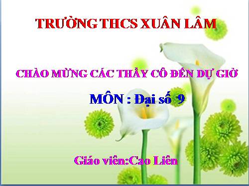 Chương II. §3. Đồ thị của hàm số y = ax + b (a ≠ 0)