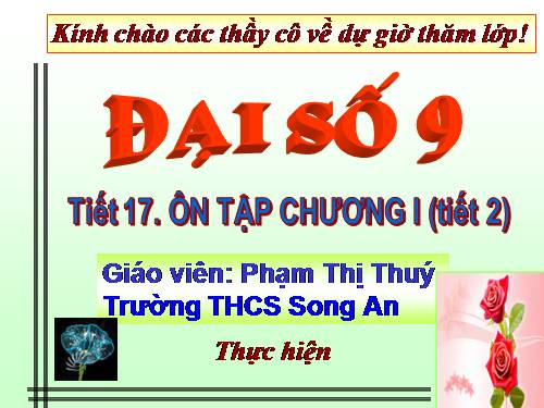 Ôn tập Chương I. Căn bậc hai. Căn bậc ba