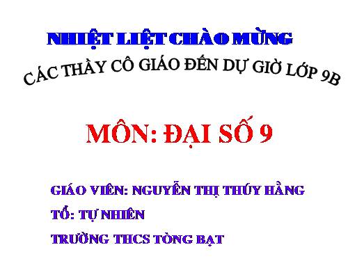 Chương II. §2. Hàm số bậc nhất