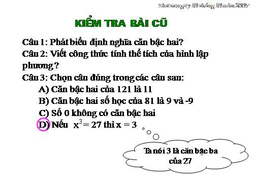 Chương I. §9. Căn bậc ba