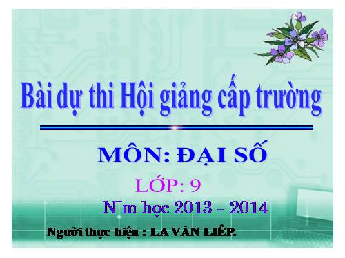 Chương II. §2. Hàm số bậc nhất