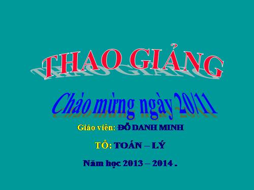 Chương II. §2. Hàm số bậc nhất