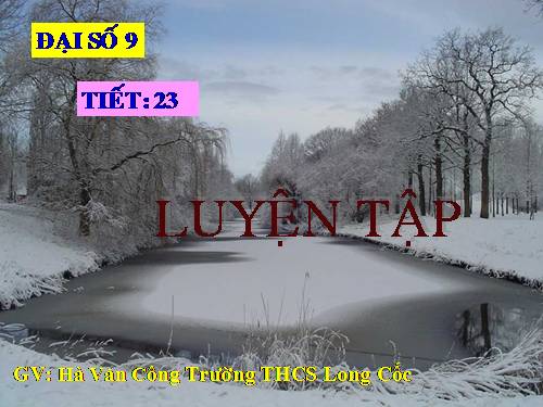 Chương II. §3. Đồ thị của hàm số y = ax + b (a ≠ 0)