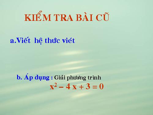 Chương IV. §7. Phương trình quy về phương trình bậc hai