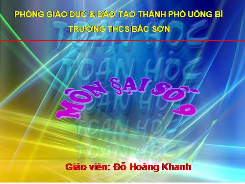 Chương I. §9. Căn bậc ba