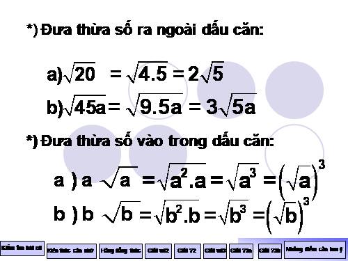 Chương I. §8. Rút gọn biểu thức chứa căn thức bậc hai
