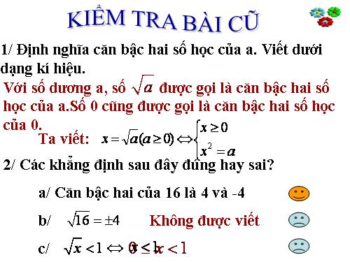 Chương I. §2. Căn thức bậc hai và hằng đẳng thức căn bậc hai của A² = |A|