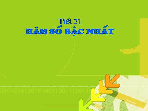 Chương II. §2. Hàm số bậc nhất