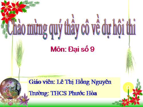 Chương IV. §3. Phương trình bậc hai một ẩn