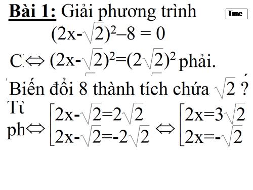 Chương IV. §3. Phương trình bậc hai một ẩn