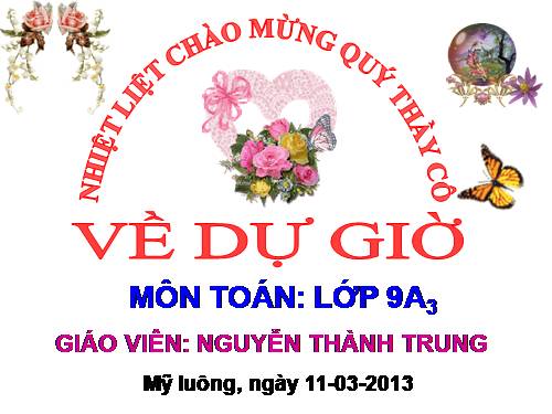 Chương IV. §3. Phương trình bậc hai một ẩn