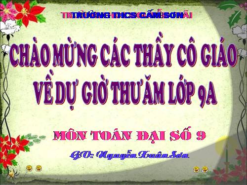 Chương IV. §2. Đồ thị của hàm số y = ax² (a ≠ 0)