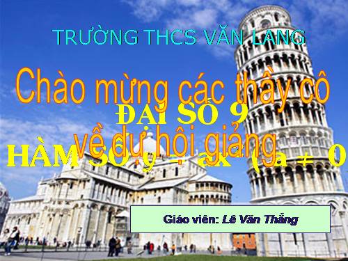 Chương IV. §1. Hàm số y = ax² (a ≠ 0)