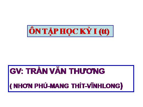 Ôn tập HKI.ĐS 9