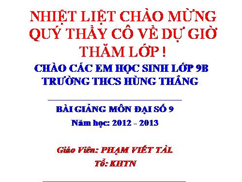 Ôn tập Chương II. Hàm số bậc nhất