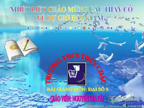 Chương III. §2. Hệ hai phương trình bậc nhất hai ẩn