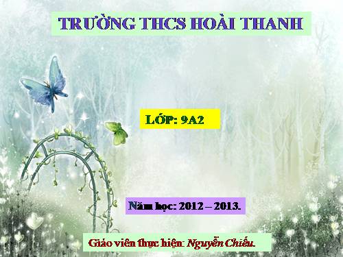 Chương II. §5. Hệ số góc của đường thẳng y = ax + b (a ≠ 0)