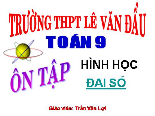 Ôn tập đại số 9