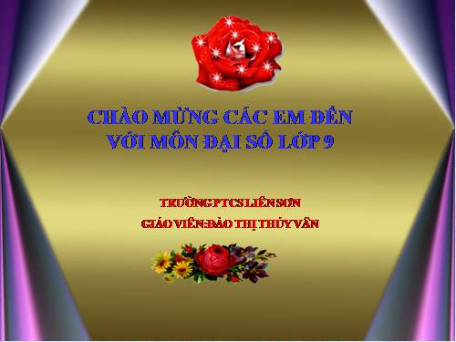 Chương II. §5. Hệ số góc của đường thẳng y = ax + b (a ≠ 0)