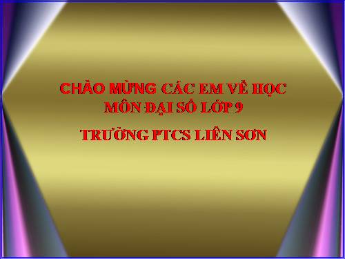 Chương II. §5. Hệ số góc của đường thẳng y = ax + b (a ≠ 0)