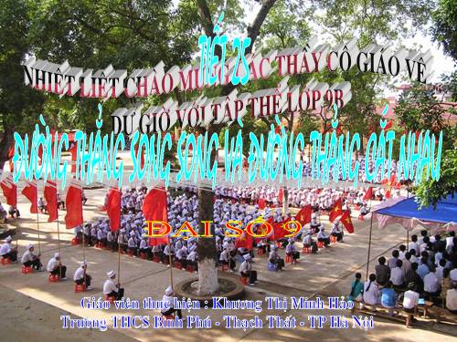 Chương II. §4. Đường thẳng song song và đường thẳng cắt nhau
