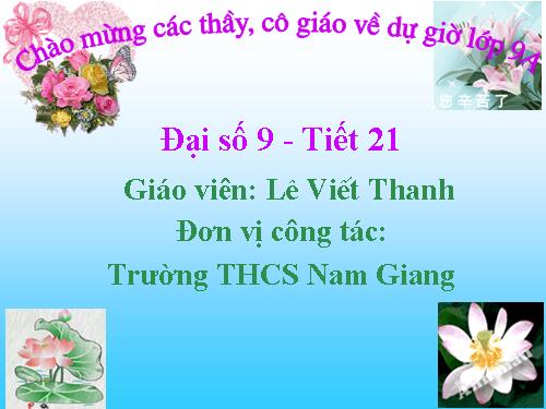 Chương II. §2. Hàm số bậc nhất