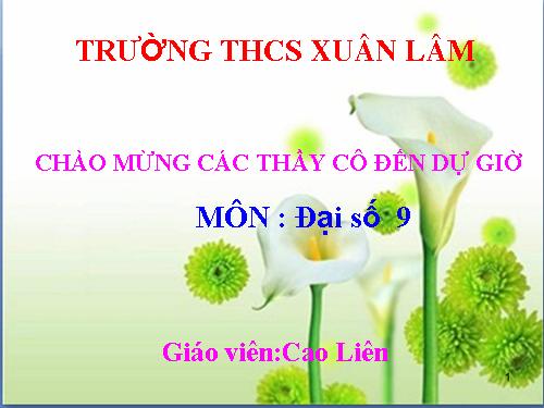 Chương II. §3. Đồ thị của hàm số y = ax + b (a ≠ 0)