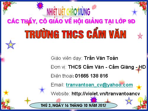 Ôn tập Chương I. Căn bậc hai. Căn bậc ba