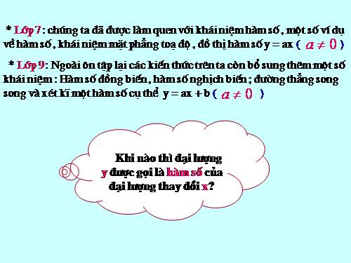 Chương II. §1. Nhắc lại và bổ sung các khái niệm về hàm số