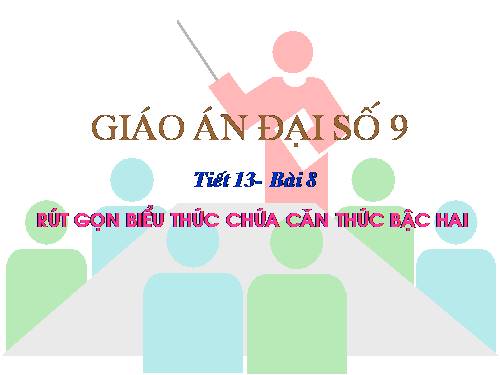 Chương I. §8. Rút gọn biểu thức chứa căn thức bậc hai
