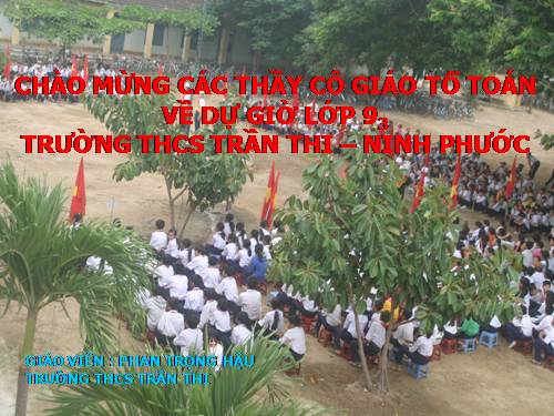 Chương III. §2. Hệ hai phương trình bậc nhất hai ẩn