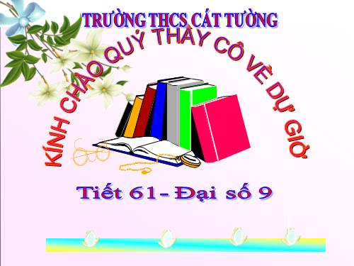 Chương IV. §7. Phương trình quy về phương trình bậc hai