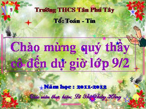 Chương II. §3. Đồ thị của hàm số y = ax + b (a ≠ 0)