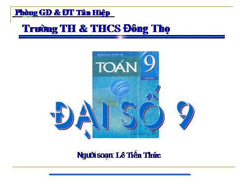 Chương III. §2. Hệ hai phương trình bậc nhất hai ẩn