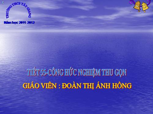 Chương IV. §5. Công thức nghiệm thu gọn