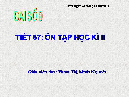 Tiet 68-On tap cuoi nam