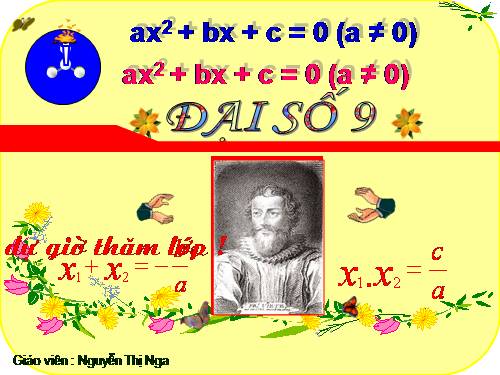 Chương IV. §6. Hệ thức Vi-ét và ứng dụng