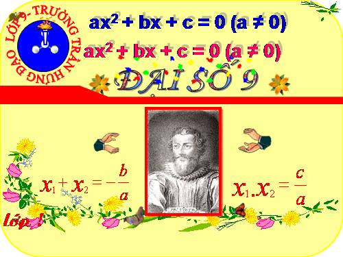 Chương IV. §6. Hệ thức Vi-ét và ứng dụng