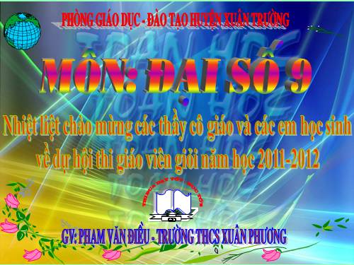 Chương IV. §3. Phương trình bậc hai một ẩn