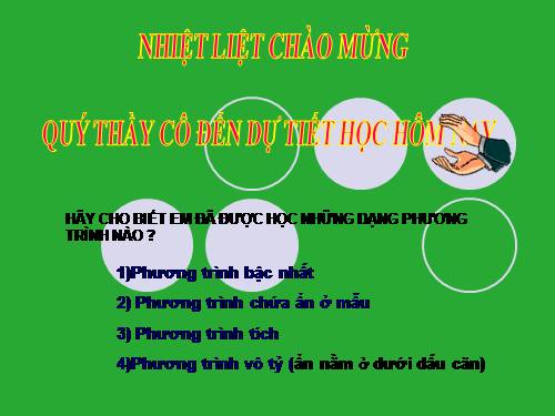 Chương IV. §3. Phương trình bậc hai một ẩn