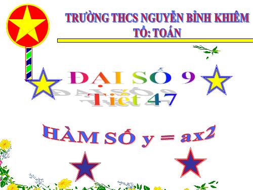 Chương IV. §1. Hàm số y = ax² (a ≠ 0)