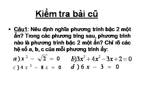 Các bài Luyện tập