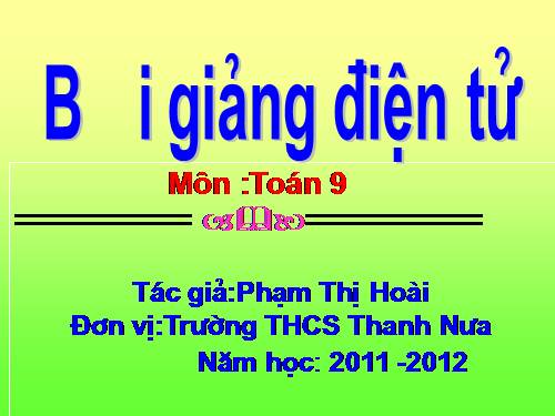 Chương I. §9. Căn bậc ba