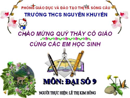 Chương IV. §1. Hàm số y = ax² (a ≠ 0)