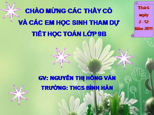 Chương III. §2. Hệ hai phương trình bậc nhất hai ẩn