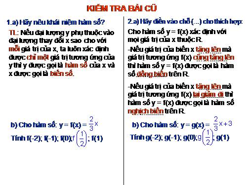 Các bài Luyện tập