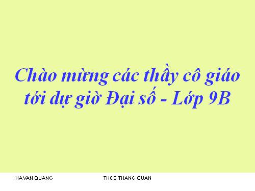 Ôn tập Chương I. Căn bậc hai. Căn bậc ba