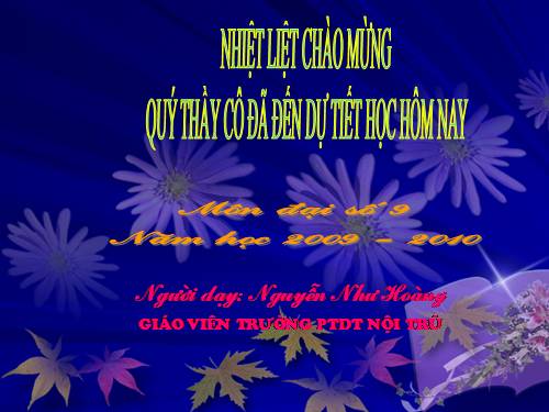 Chương IV. §3. Phương trình bậc hai một ẩn