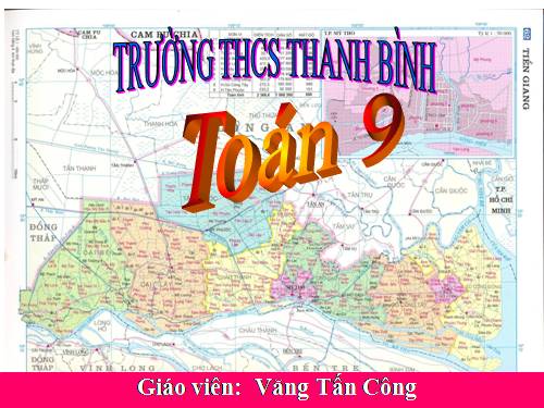 Chương II. §1. Nhắc lại và bổ sung các khái niệm về hàm số